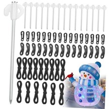 Pcs Metal Inflatable Stakes and Tethers 7.7'' Heavy Duty Ground Stakes 60