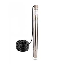 2Inch Stainless Steel Screw Well Pump 220V/60Hz Deep Well Pump 0.5Hp 164ft Wa...