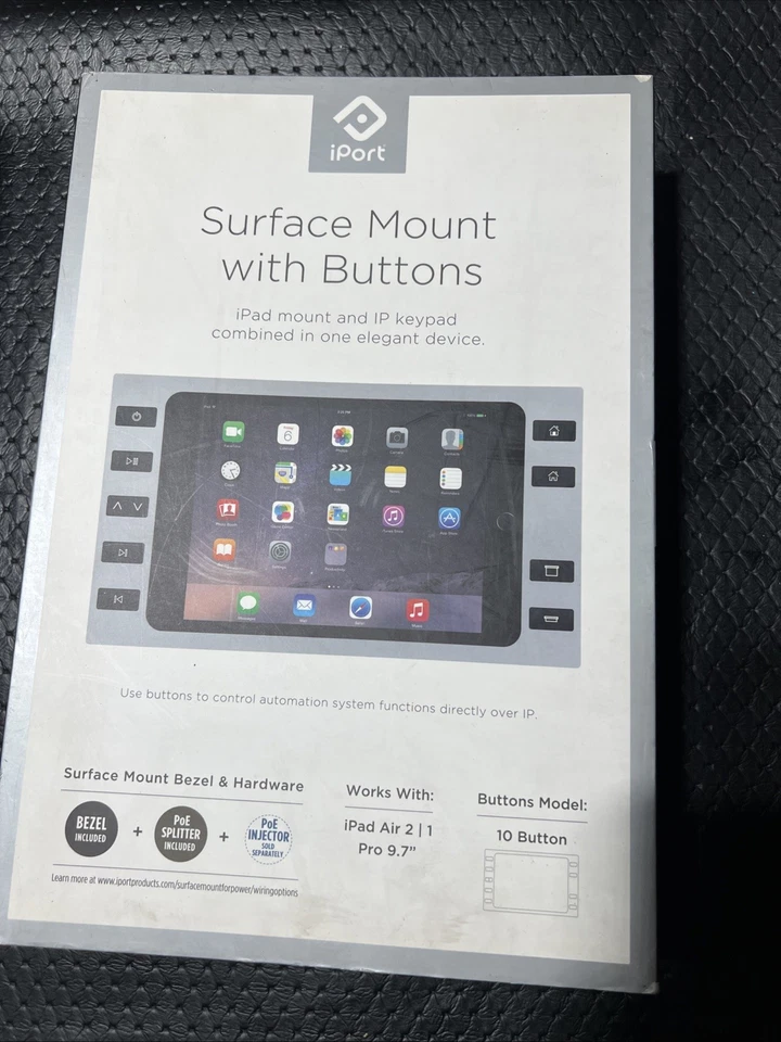 iport oberflächenhalterung mit Tasten grau, für iPad Air 2 / iPad Pro 9,7"