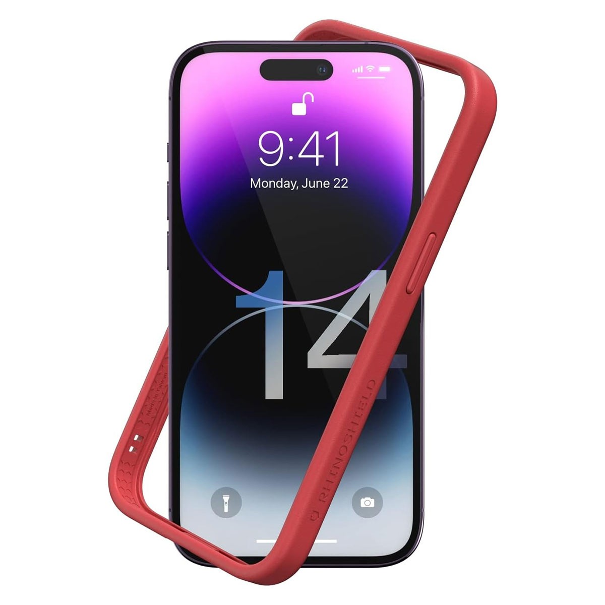 Coque iPhone 14 Pro Rhinoshield Mod NX Rouge protection antichoc - 3