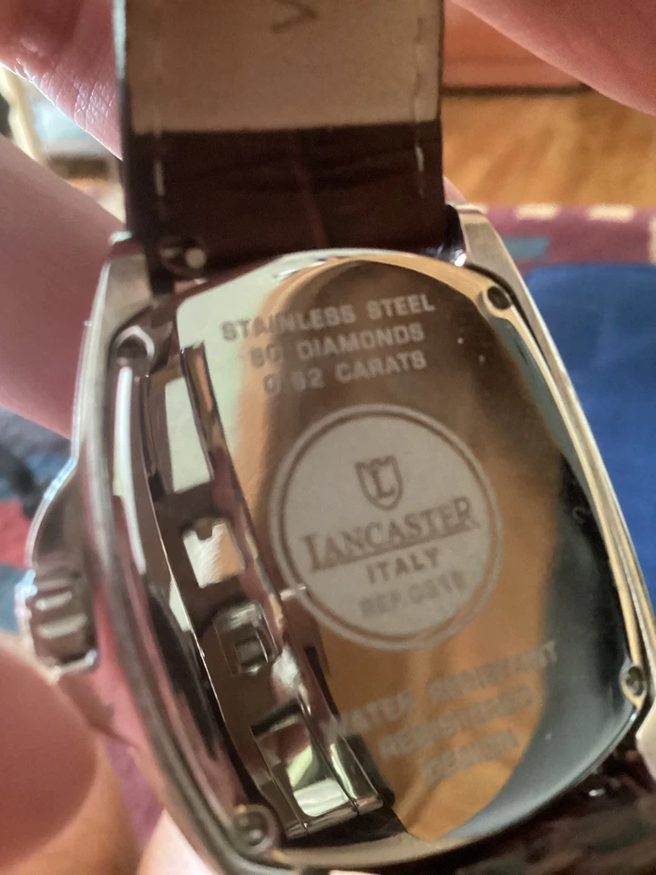  Женские часы Lancaster Italy с бриллиантовым безелем TW 0,62 карата коричневый циферблат  - Изображение 2 из 4