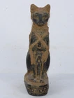 RARE ANTIQUE ANCIENT EGYPTIAN MUMMIFIED Statue of Cat Bast Bastet EGYCOM (A+)