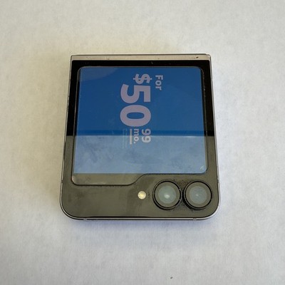 DEMO MODE Samsung Galaxy Z Flip6 SM-F741U 256GB Gray AT&T - Cracked Inner