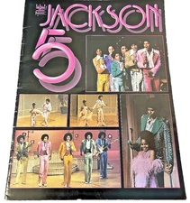 The Jackson 5 1974 Tour Program Michael Marlon Jermaine Tito Jackie Randy Janet