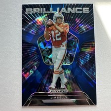 2024 Panini Prizm Draft Picks - Brilliance Jim Kelly #BR-JK Blue Ice Prizm 38/99