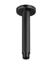 Miseno 1/2 in. Brass NPT Shower Arm in Flat Black Part MNORSH206FB