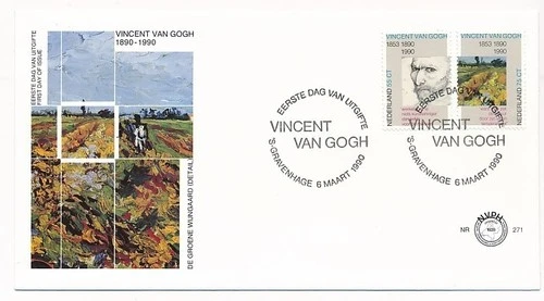 D150543 Paintings Art Van Gogh FDC Netherlands NVPH 271