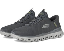 Skechers Shoes Charcoal Men Slip Ins Comfort Sport Glide Step Memory Foam 233010