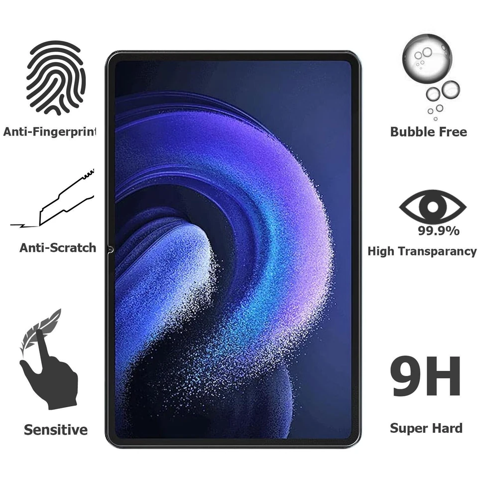 Xiaomi Pad 7 Pad 7 Pro Pad 6 Redmi Pad SE 11'' Tempered Glass Screen Protector - Image 2 of 4