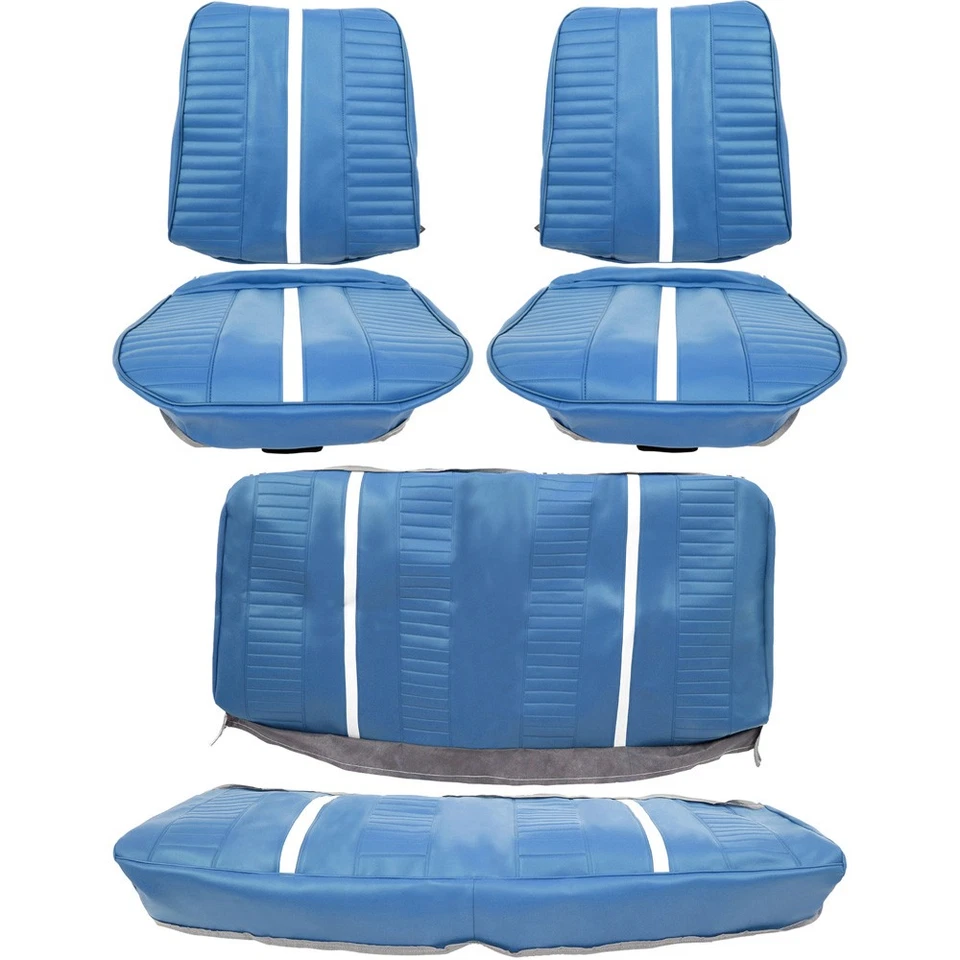 Chevy II Nova Super Sport 1967; juego completo de tapicería; cucharones delanteros y traseros Foto 3 de 4