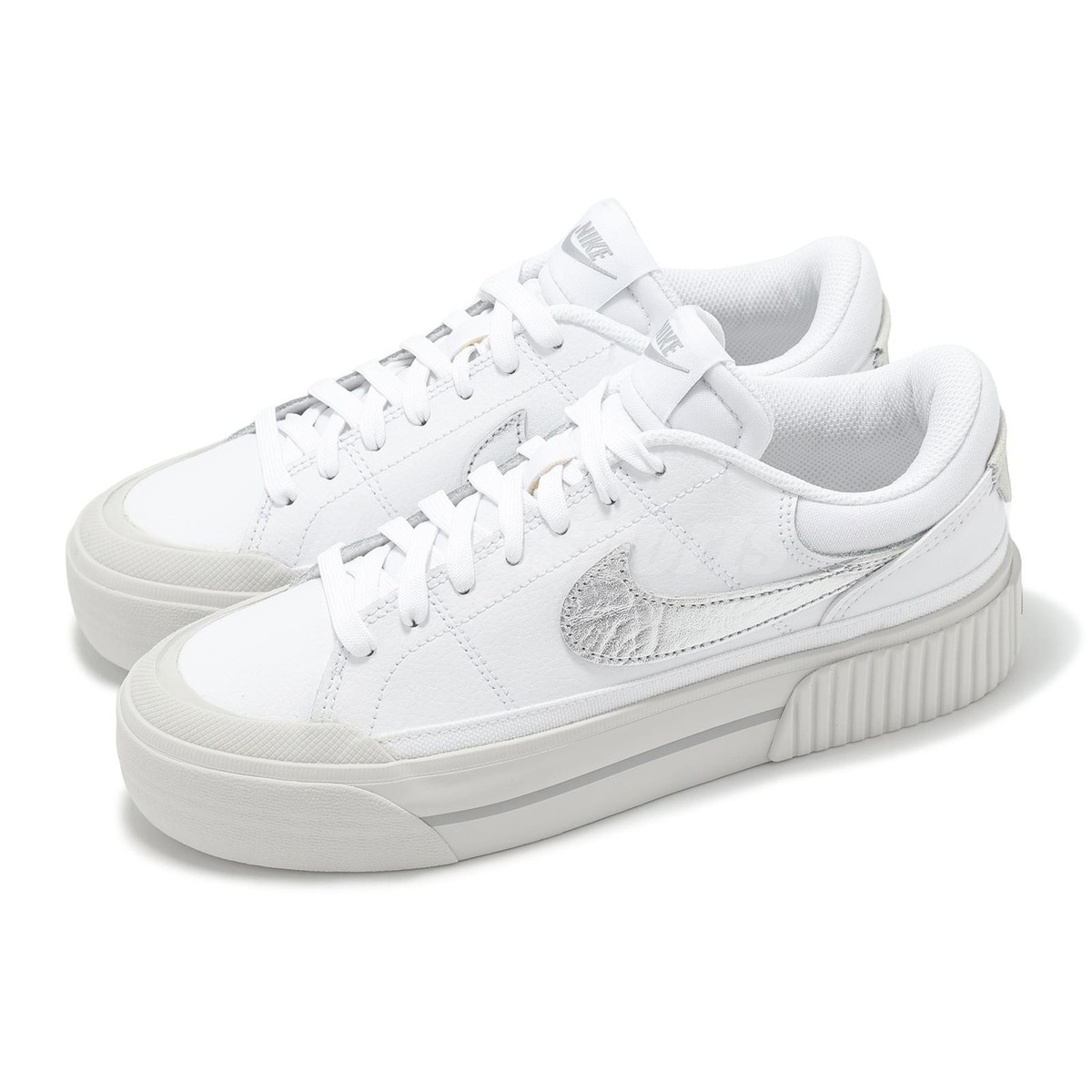 Nike WMNS Court e AC 25.5㎝ NEW Nike Court Air Zoom Zero Women Shoes, Platinum/Silver