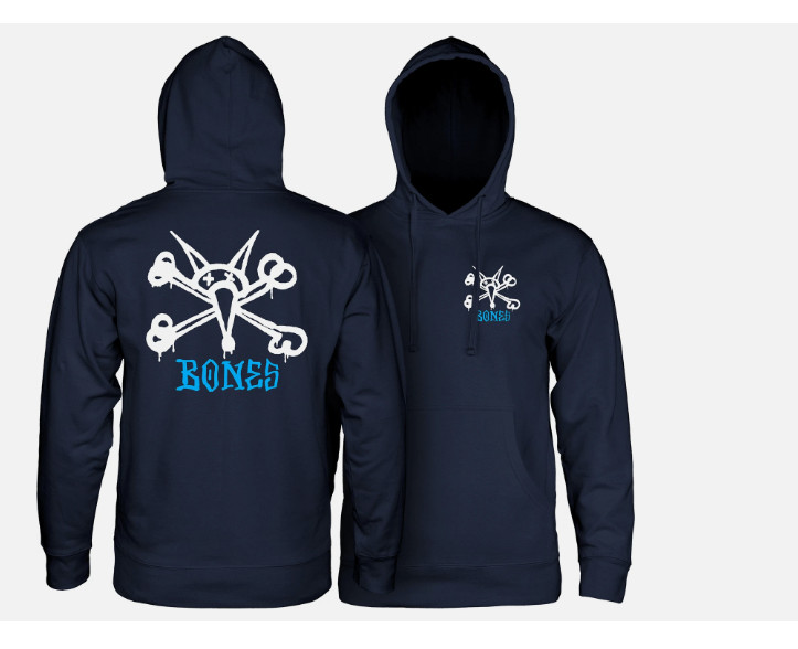 Powell Peralta Skateboard Hoody Rat Bones Navy