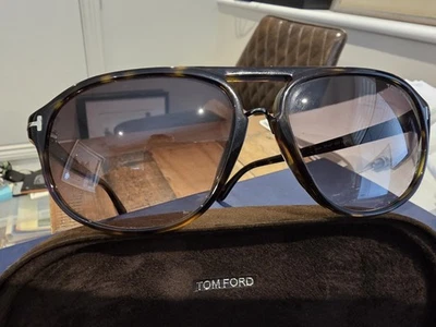 Tom Ford TF447 "Jacob" Sunglasses in Black (52B) – with Original Case - Image 1 of 4