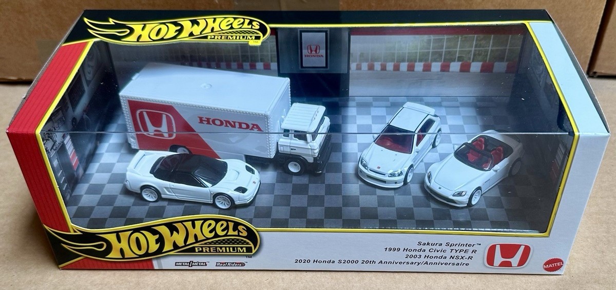 Hot Wheels 2025 Premium Collector Diorama Honda Set Civic Type-R