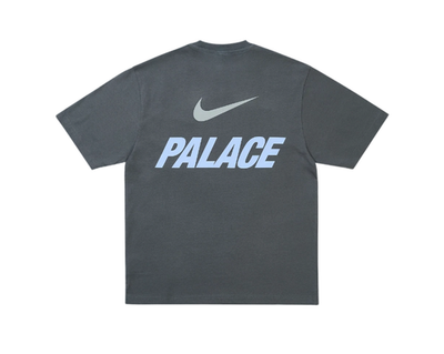 Nike Palace x Font Swoosh T Shirt Men Charcoal 26SS | eBay