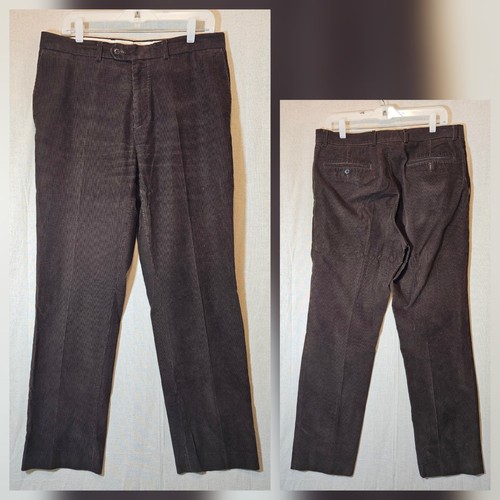 LAUREN RALPH LAUREN Herren 34x32 34W X 32L Cord Braun Hose Business Freizeit