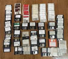 Vintage 200 Lot of Floppy Discs - Microsoft, Various Programs, Etc