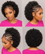 Braided cornrow comfortable Afro wig.Ready to ship .