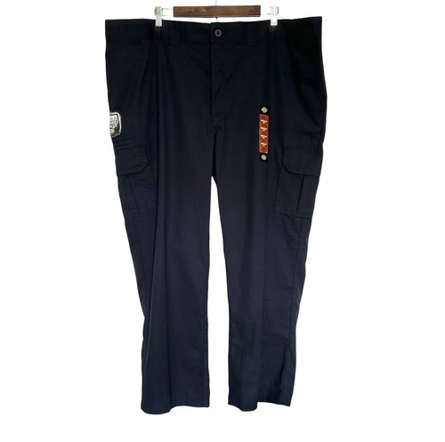 Dickies Men’s Cargo Pants Size 48X30 Navy Blue Flex Straight Regular Pockets NWT