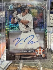 Topps 2025 Bowman Chrome Walker Janek Steel Metal Mojo Autograph /100 RC Astros