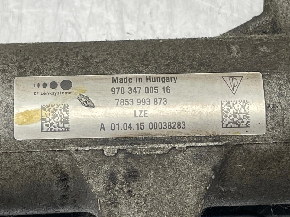 2015 Porsche Panamera Power Steering Gear Rack 3.6 77K 970347005 -LH Tie 2010-16 Foto 2 de 4