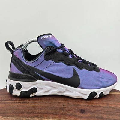 Nike React Element 55 Shoes Women's 7.5 Blue Pink Running Trainers Gym Sneakers