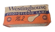 Vintage Westinghouse Photoflood Lamp No 2 Bulb Original Box MCM Prop USA