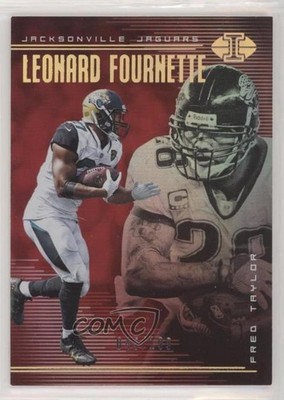 2018 Illusions Trophy Collection Red /199 Leonard Fournette Fred Taylor #42 fm0