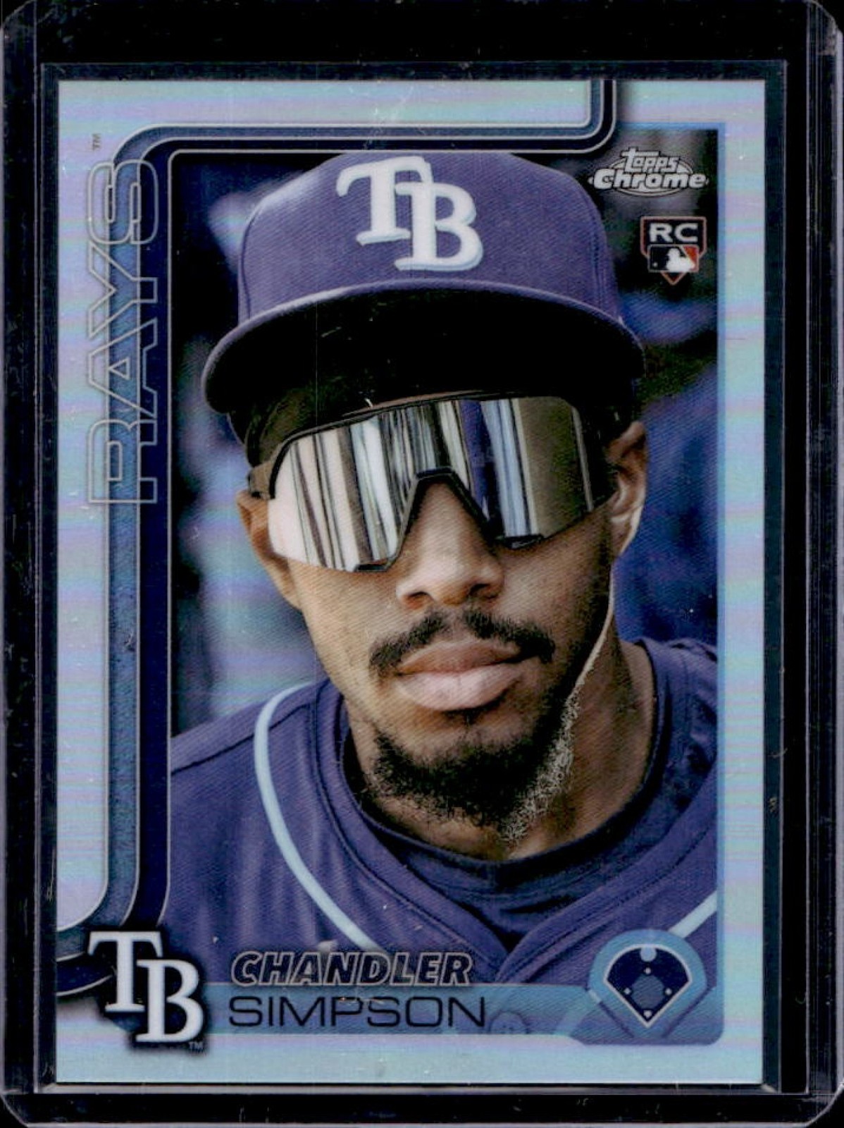 2025 Topps Chrome Update Chandler Simpson Image Variation RC SSP #USC179 Rays