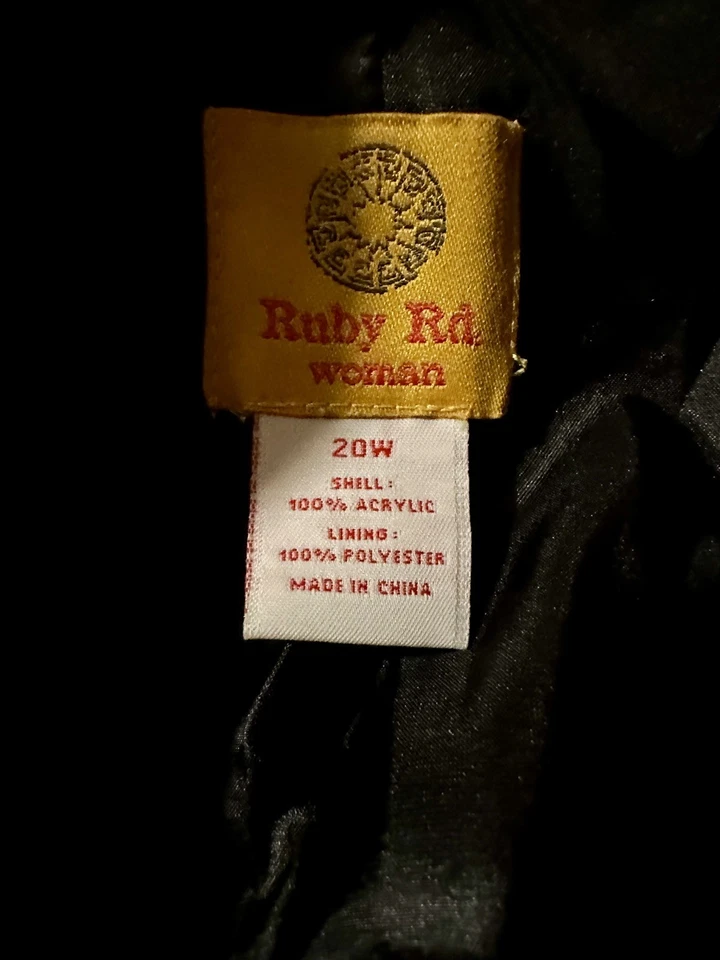 Chaqueta Blazer Ruby Rd Mujer Negra Tostada Verde Azulado Tweed Boucle Forrada con Flecos W20 Foto 3 de 4