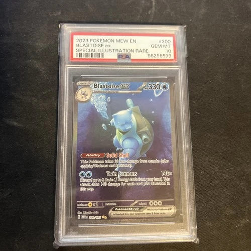 PSA 10 Blastoise EX 200/165 S&V 151 SIR (English)