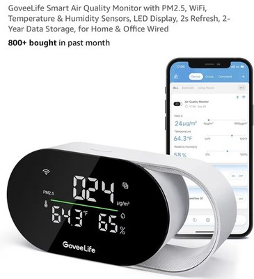 GoveeLife Smart Air Quality WiFi, Temperature & Humidity