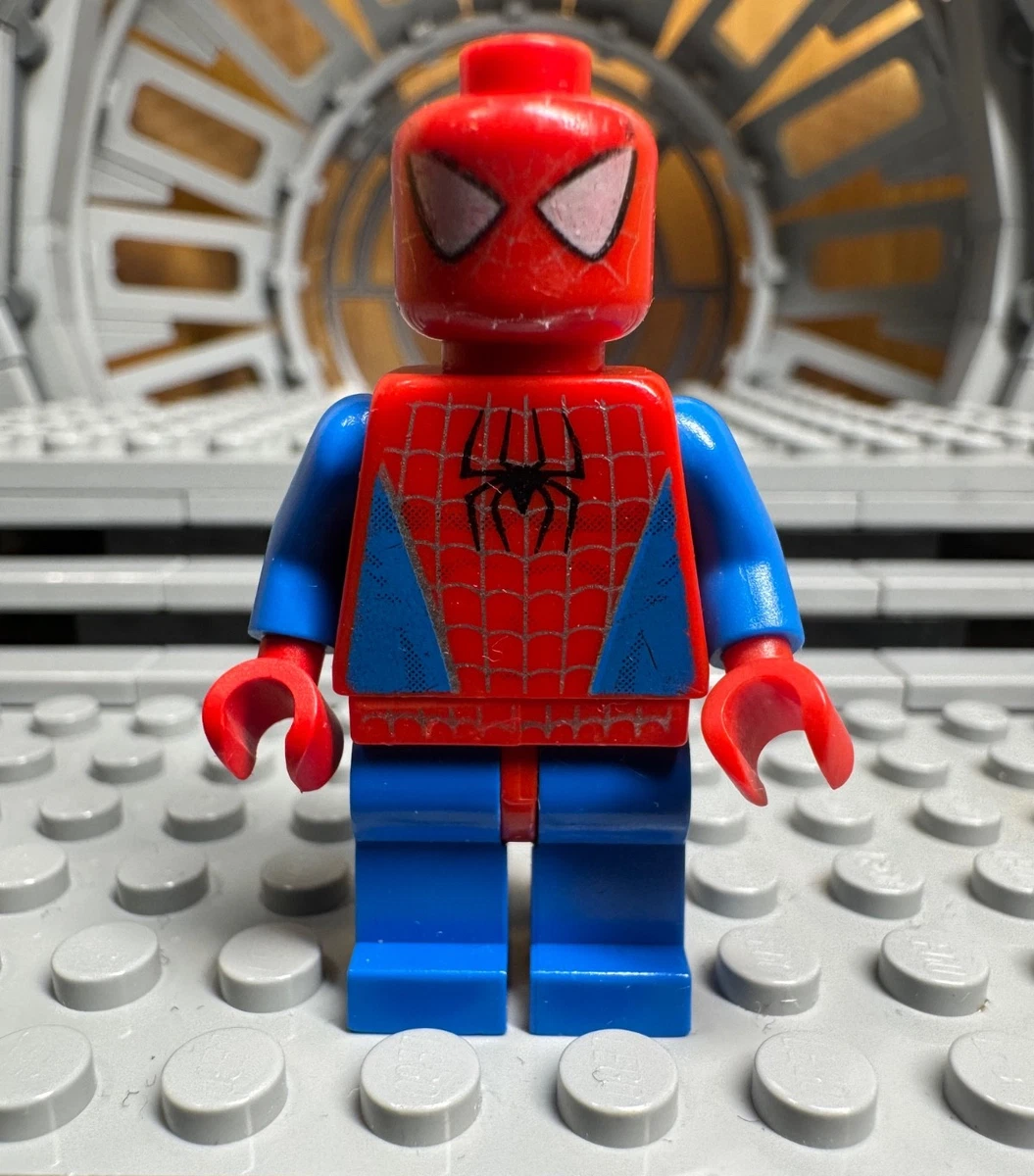 LEGO Spider-Man Minifigur - spd001 - Blue Arms & Legs Silver Webbing 2003 - rare