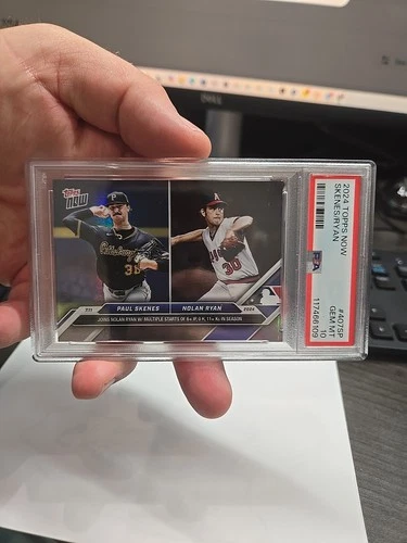 2024 TOPPS NOW PAUL SKENES NOLAN RYAN #407SP RC ROOKIE FOIL SP VARIATION PSA 10