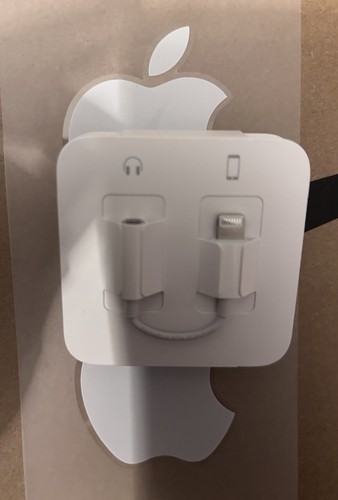 Przewodowe słuchawki douszne Apple Lightning z adapterem słuchawkowym 3,5 mm OEM słuchawki douszne iPhone - Zdjęcie 2 z 3