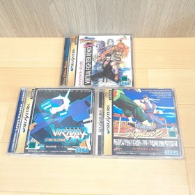 Sega Saturn console in Box bundle with 3 games Japan 1 million units Campain