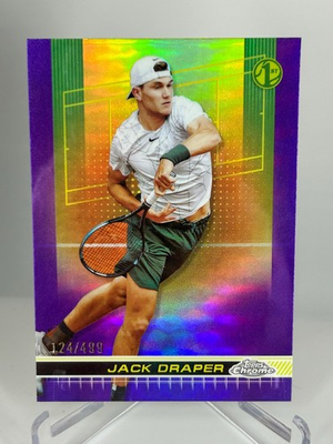 #ad 2024 Topps Chrome Jack Draper Purple Refractor 499 $1.99