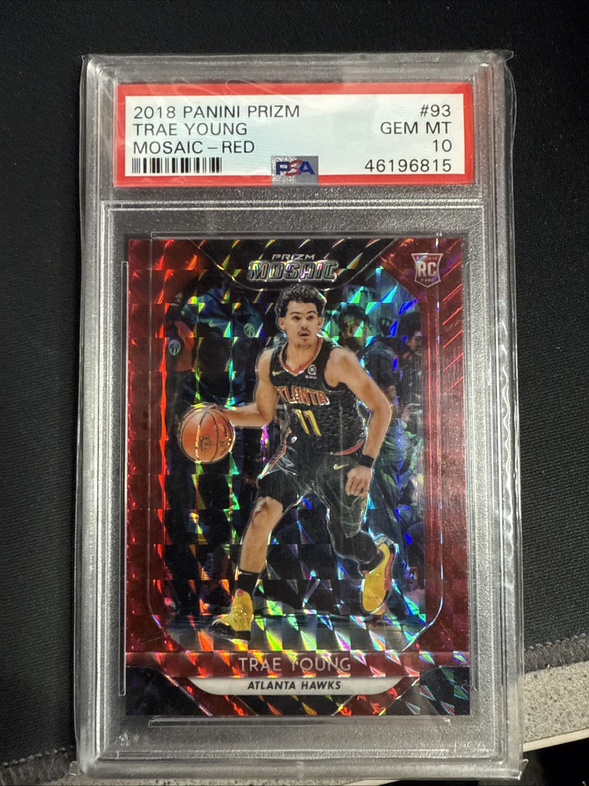 2018 Trae Young Panini Prizm Mosaic Red #93 PSA 10