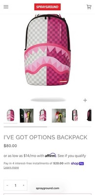 Sprayground Pink CamoCheck Backpack