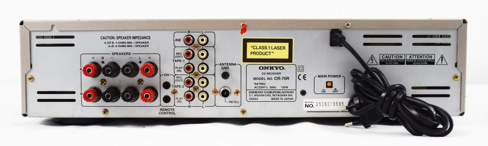 ONKYO R1 CD Receiver CR70R Bastlerware / Defekt 251454 - Bild 4 von 4