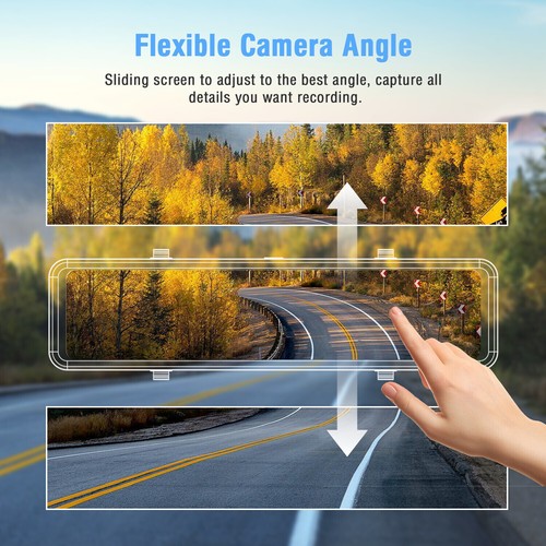 Campark 12" 2.5K Mirror Car Dash Camera Touch Screen Front & Rear Voice Control - Imagen 7 de 7