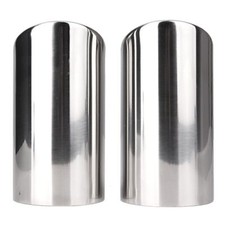 Chrome Slip-on Tail Pipes Muffler Exhaust Tips For Audi A4 Q5 2.0T 2009-2013 12