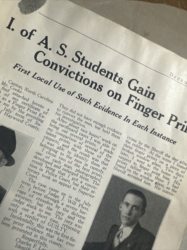 December 1939 Finger Print and Identification Original Crime MAGAZINE Photos - Picture 12 of 14