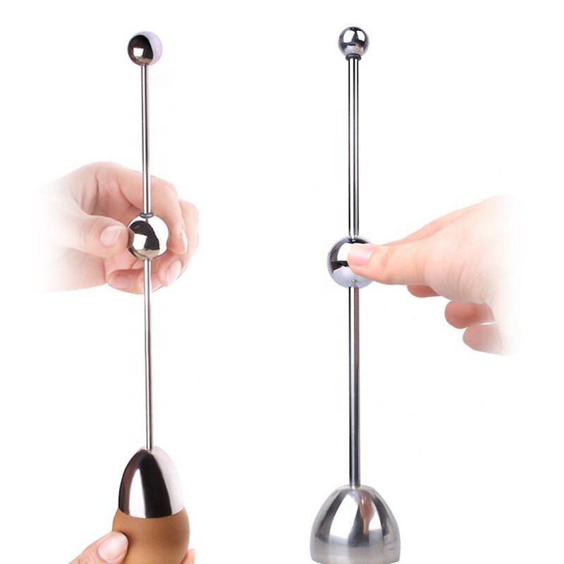 Eierschalensollbruchstelle Eierköpfer Eieröffner Edelstahl saubere Bruchkante DE