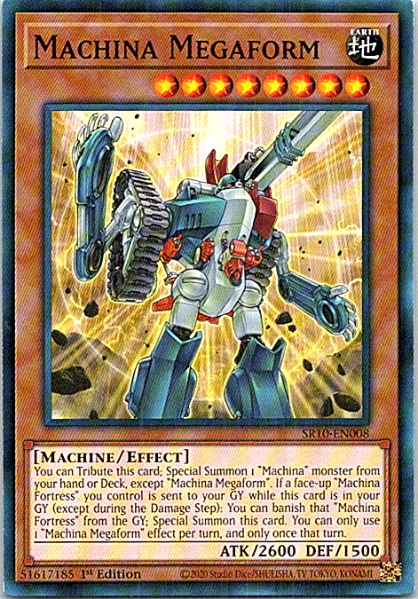 Machina Megaform SR10-EN008 Yu-Gi-Oh! 1st Edition Light Play | eBay Machina Megaform SR10-EN008 Yu-Gi-Oh! 1st Edition Light Play | eBay