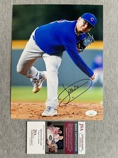 CHICAGO CUBS- JAVIER ASSAD AUTOGRAPH 8x10 ACTION PHOTO JSA AS93231