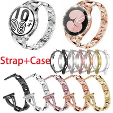 Bling MetalStainless Steel Band Strap Case For Samsung Galaxy Watch 4 40/44mm