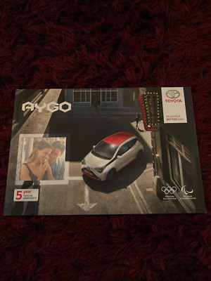 Toyota Aygo Brochure 2019 - UK Issue, dated Sept 2018 inc x-cite, x-clusiv