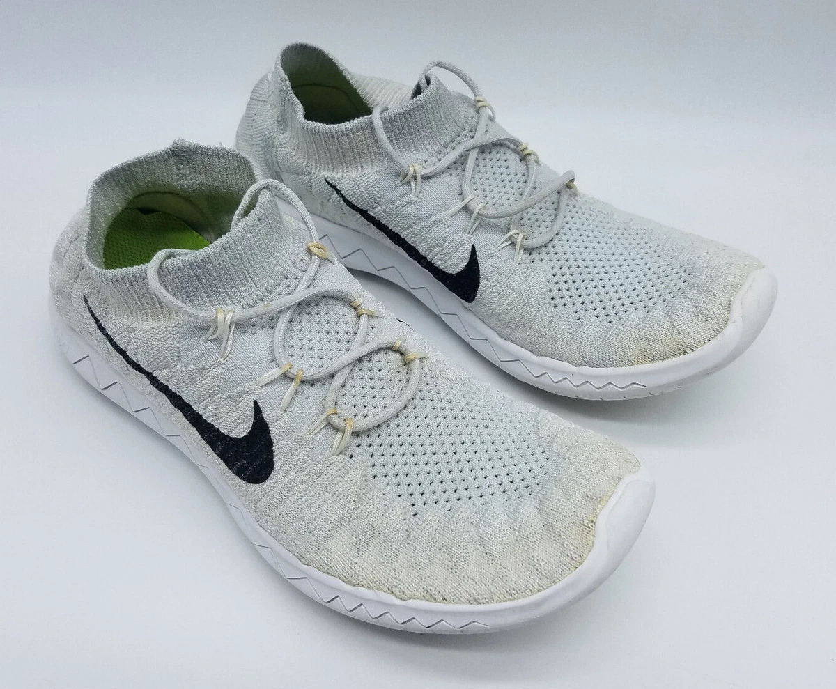 Nike Free 3.0 Flyknit Women&#039;s Running Shoes Size 8.5 Platinum Gray eBay