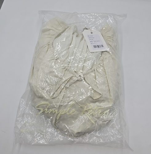 NWT Simple Retro Eilamma Puff Cottagecore Coquette Drawstring Victorian Dress M - Picture 11 of 11